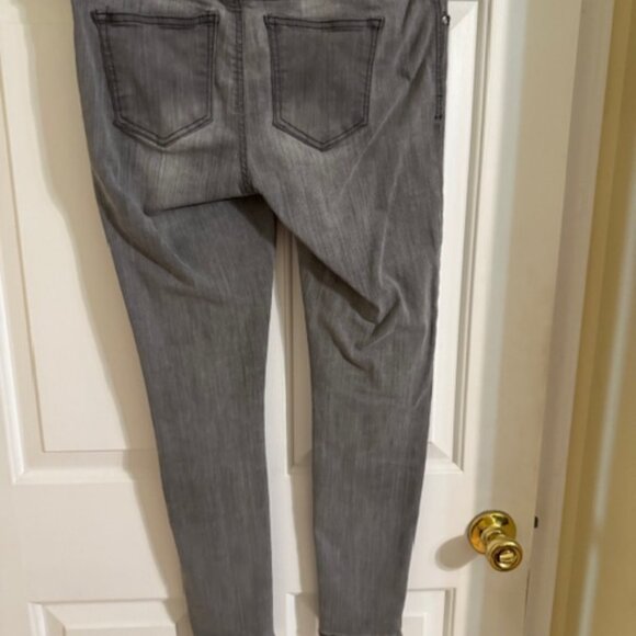 Celebrity Pink Body Sculpt Mid-Rise Ankle Skinny Jeans Gray 7/28 Goth Grunge - Picture 3 of 7